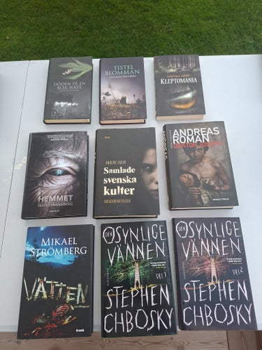 54 böcker – Stor samling skräck, thriller & mörk fantasy
