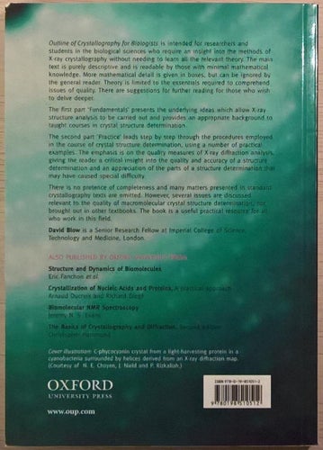 Outline of Crystallography for Biologists / David Blow