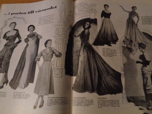 Idun nr17 1949 mode, modenummer Vårmodet