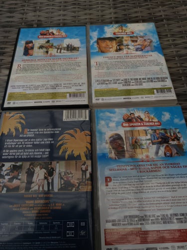 4 Bud Spencer & Terence Hill DVD-filmer: Kor Hårt, Super Snooper, Miami