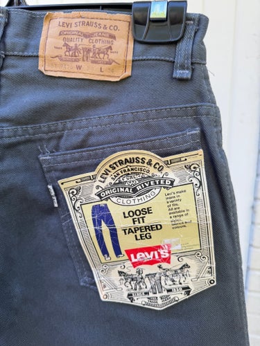 Levi's mörkgrå jeans, storlek W 30 L 34