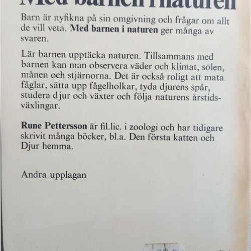 Med barnen i naturen av Rune Pettersson, 1972