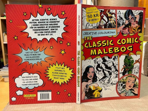 The Classic Comic Malebog Creative colouring by Claire Carte, Very Fine plus