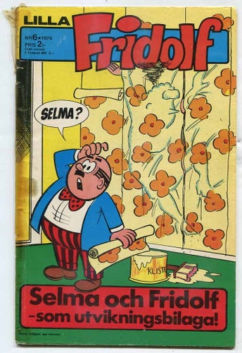 Lilla Fridolf 1974 nr 6 Familjen Flax , Knasen Tjalle Tvärv