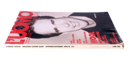 L'Uomo Vogue Italia men's magazine-No. 211-October 1990-Warren Beatty cover