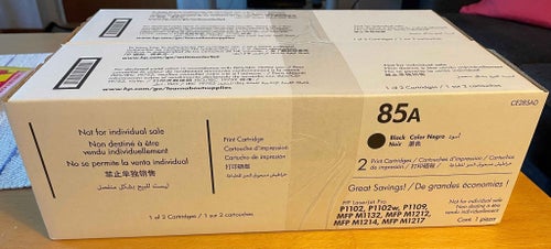 HP LaserJet 85A CE285AD svart tonerkassett, 2-pack