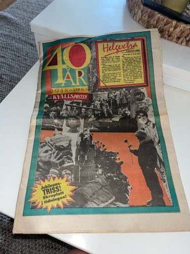 Kvällsposten 40 år 1948-1988 tidning