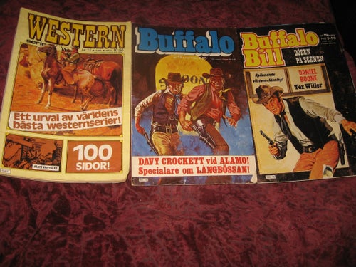 2 ST BUFFALO BILL 1 ST WESTERN SERIETIDNING NR 15 1981 + NR 19 1982 + NR 11 1985