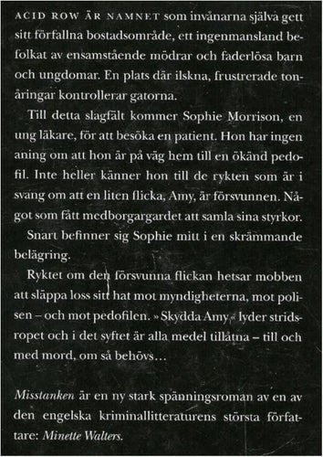 MISSTANKEN - Minette Walters (INBUNDEN)