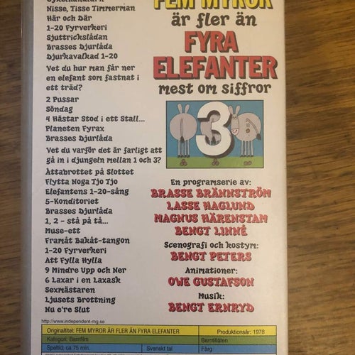 Det bästa ur Fem Myror är fler än Fyra elefanter 3- VHS