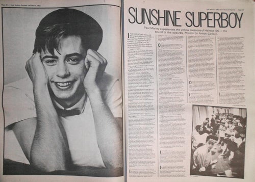 HAIRCUT 100 NICHOLAS HEYWARD, TIDNINGSARTIKEL 1982