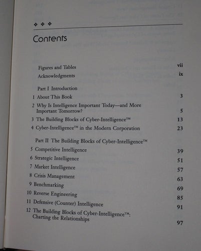A new Archetype for Competitive Intelligence 1996