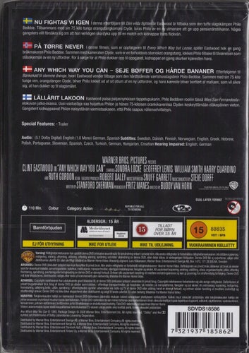 Clint Eastwood Collection 8: ANY WHICH .. / NU FIGHTAS VI IGEN - DVD (INPLASTAD)