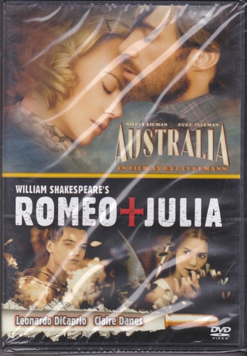 DVD 2i1 / Australia + Romeo & Julia / Jackman, Kidman, DiCaprio / Ny & Inplastad