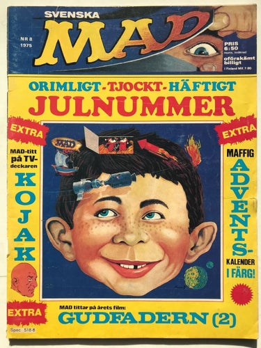 MAD - 1975:8 VG med adventskalender