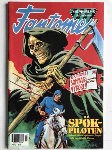 Fantomen - 1989:13 FN-VF med bilaga