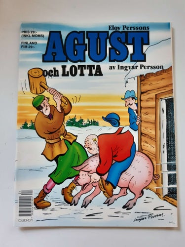 Agust och Lotta av Elov Persson, Ingvar Persson 1990 Seriealbum