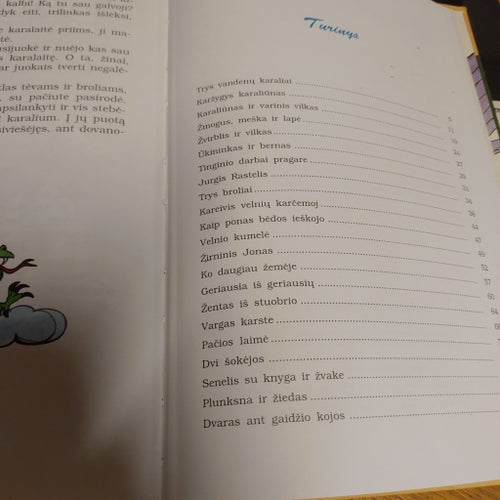En samling av litauiska folksagor Gražiausios lietuviu pasakos
