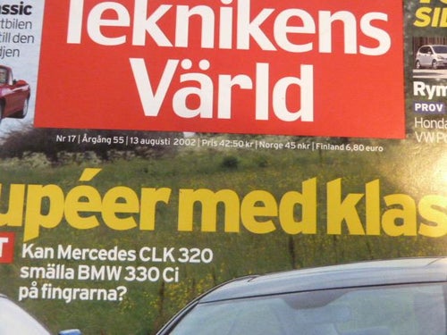 TEKNIKENS VÄRLD, 13/8 2002, NR 17, TIDNING, ALLT OM BILEN