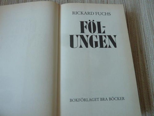 FÖLUNGEN, R. FUCHS, 1988,  BÖCKER