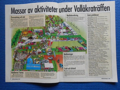 Bilaga till Bilsport nr 17 1995 "Allt inför träffen i Vallåkra"