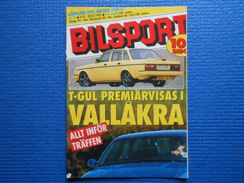 Bilaga till Bilsport nr 17 1995 "Allt inför träffen i Vallåkra"