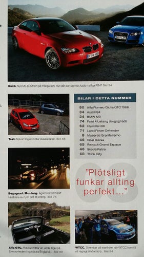 Auto motor & sport nr 17 2007: Land Rover Defender, BMW M3 vs Audi RS4, Mustang