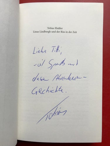 LINUS LINDBERGH UND DET RISS DER ZEIT Tobias Elsäßer 2013