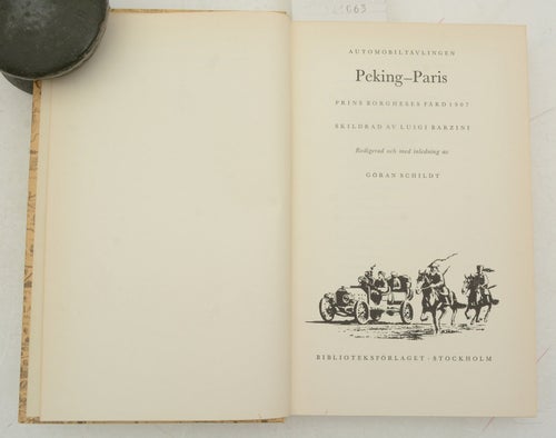 Automobiltävlingen Peking-Paris : prins Borgheses färd 1907 / Barzini, Luigi