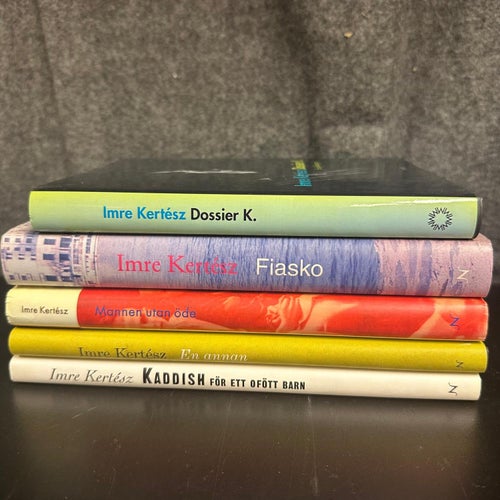 5 böcker av Imre Kertész - Fiasko, Mannen utan öde, Dossier K. - Bokpaket