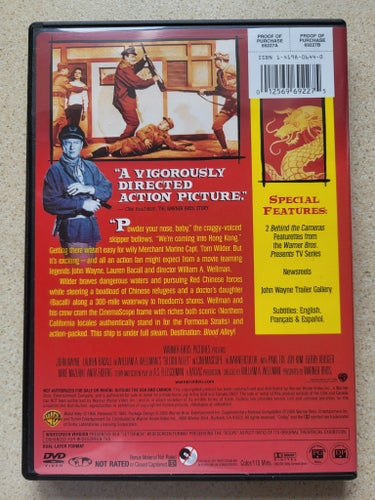 Blood Alley - John Wayne, INGEN SVENSK TEXT, REGION 1 - RARE