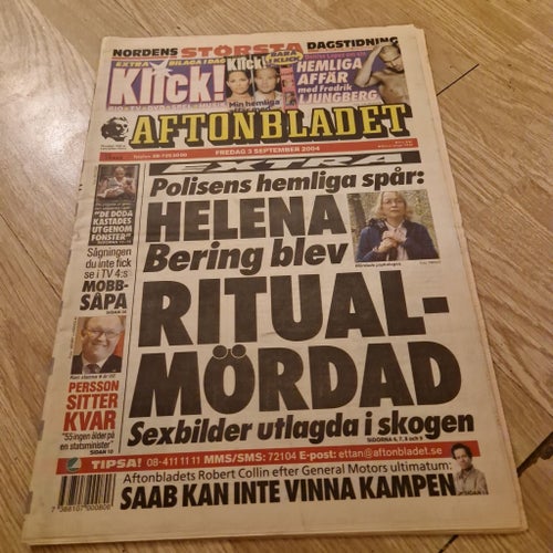 Aftonbladet tidning från 2004
