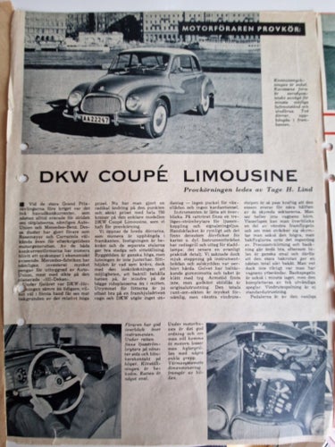 Test DKW 3=6, Coupe Limousine, F12