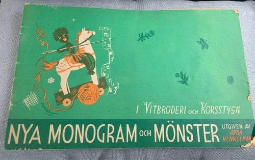Vintage Monogram och Mönster Anna Henkelmann Femte upplagan broderi hantverk