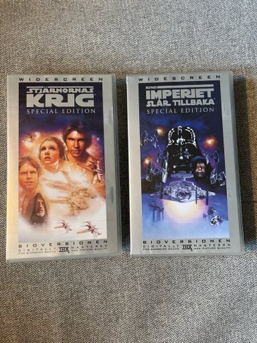 Star Wars Special Edition VHS - Stjärnornas Krig & Rymdimperiet Slår Tillbaka