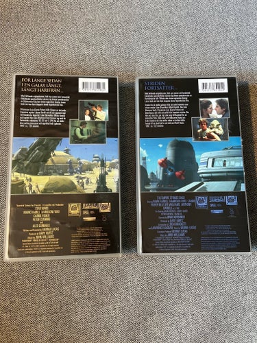 Star Wars Special Edition VHS - Stjärnornas Krig & Rymdimperiet Slår Tillbaka
