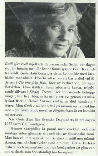 Gerda antii - KVÄLL EFTER KVÄLL (INBUNDEN)