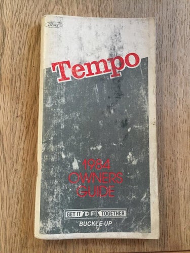 1984 Ford Tempo Owners Guide