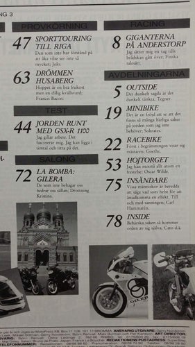 Super Bike nr 8 1989: Honda VFR 750 F, Suzuki GSX 750 F, Suzuki GSX-R 1100