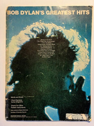 Bob Dylan's greatest hits (häftad M.Witmark & sons) nothäfte