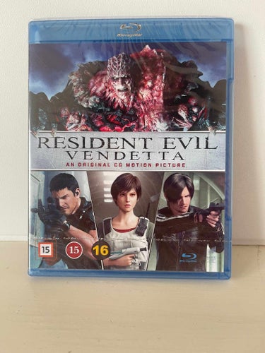 Resident Evil Vendetta Blu-ray Ny och Inplastad!