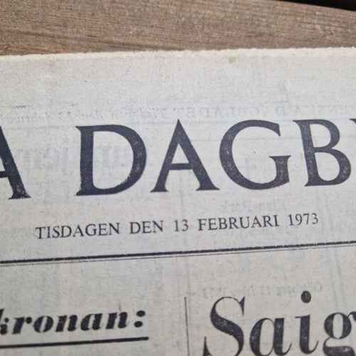 Svenska Dagbladet Tidning från 1973