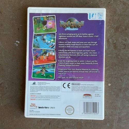 Rock ’n’ roll Adventures Wii Nintendo Elvis Presley