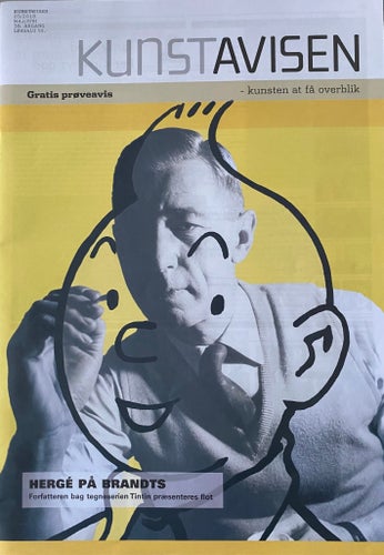 Tintin - Konsttidning/katalog "Hergé på Brandts i Odense"