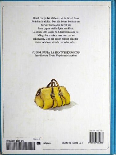 Nu bor pappa på Hantverkargatan av Nele Maar - Barnbok 1989