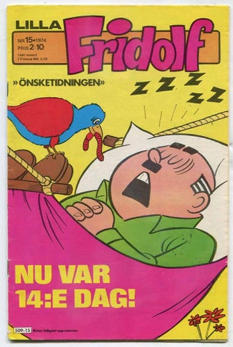 Lilla Fridolf 1974 nr 15 Familjen Flax , Knasen Tjalle Tvärv