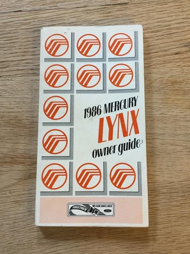 1986 Mercury Lynx Owner Guide