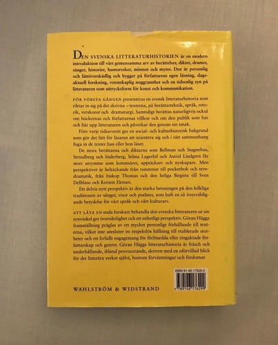 Göran Hägg, världens litteraturhistoria
