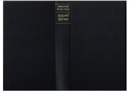 Nobelpris 1970: Alexander Solsjenitsyn - AUGUSTI FJORTON (1972)