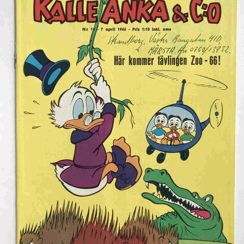 Kalle Anka - 1966:14 VF-NM med samlarbild